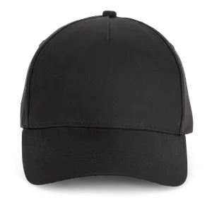 Casquette en coton et polyester recyclés K-loop tracking - 5 panneaux - K-up | Black