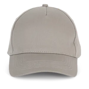 Casquette en coton et polyester recyclés K-loop tracking - 5 panneaux - K-up | Light Grey