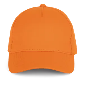 Casquette en coton et polyester recyclés K-loop tracking - 5 panneaux - K-up | Orange