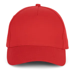 Casquette en coton et polyester recyclés K-loop tracking - 5 panneaux - K-up | Red