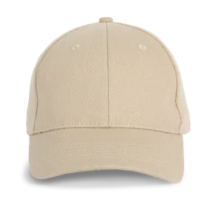 Casquette en coton et polyester recyclés K-loop tracking-  6 panneaux - K-up | Beige