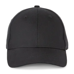 Casquette en coton et polyester recyclés K-loop tracking-  6 panneaux - K-up | Black
