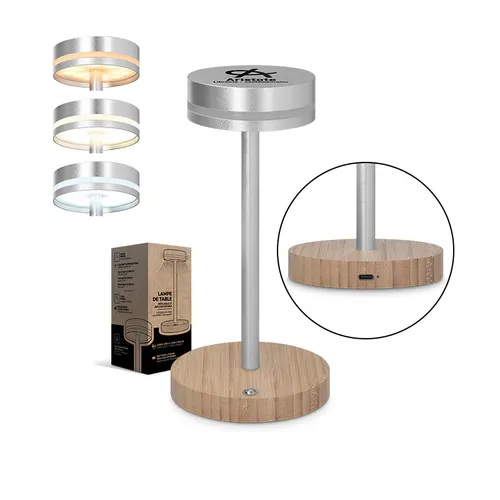 Lampe d'ambiance de table ou bureau reglable et rechargeable