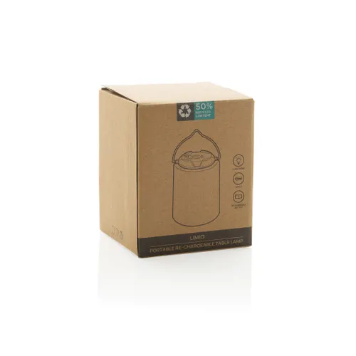 Lampe de table rechargeable en plastique recyclé RCS Limio - XD Collection