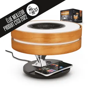 Lampe / enceinte & chargeur intégrés personnalisé