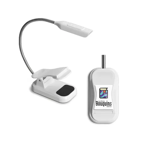 Lampe led de lecture flexible avec pince personnalisée