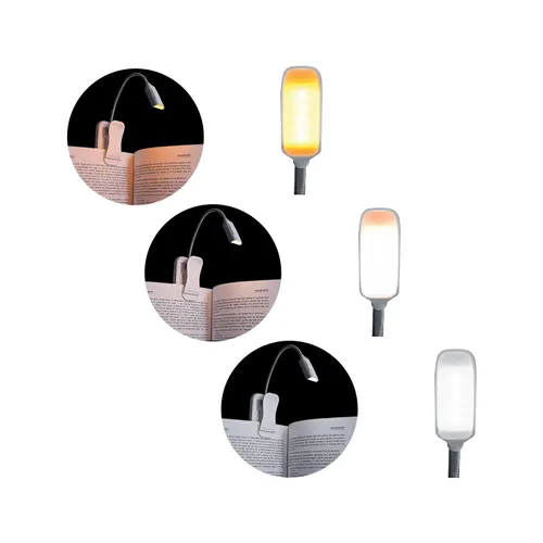 Lampe led de lecture flexible avec pince personnalisée