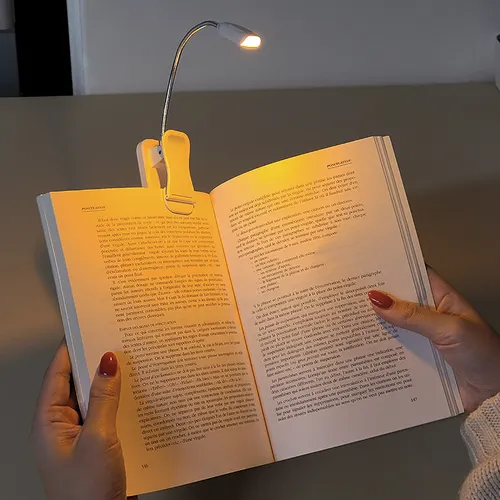 Lampe led de lecture flexible avec pince personnalisée