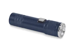 Lampe torche COB rechargeable publicitaire - Flashra | Bleu Marine