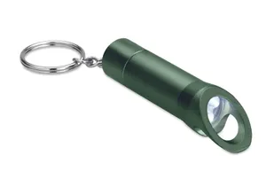 Lampe torche porte-clés en métal personnalisable - Litop | Vert Foncé