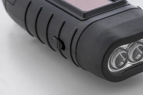 Lampe torche solaire dynamo publicitaire RABS - Diluto