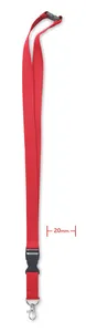Lanyard coton 20mm personnalisable - Lannycot | Red