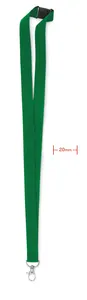 Lanyard crochet métal 20mm personnalisable - Pany | Green