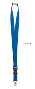 Lanyard crochet métal 25mm - Wide Lany | Royal Blue