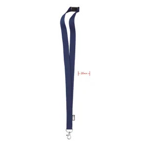 Lanyard publicitaire en RPET - Lany Rpet | Blue