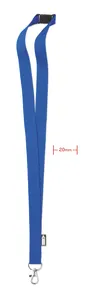 Lanyard publicitaire en RPET - Lany Rpet | Royal Blue