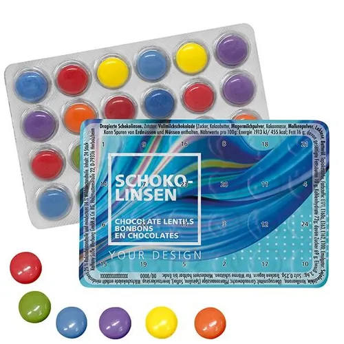 Le plus petit calendrier d'événements au monde avec des billes de chocolat