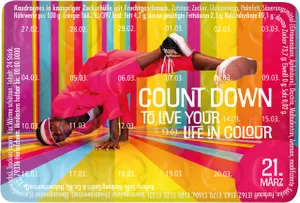 Le plus petit calendrier d'événements du monde avec Skittles Original Fruity Candy