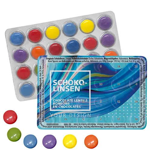 Le plus petit calendrier de l'avent au monde avec des billes de chocolat