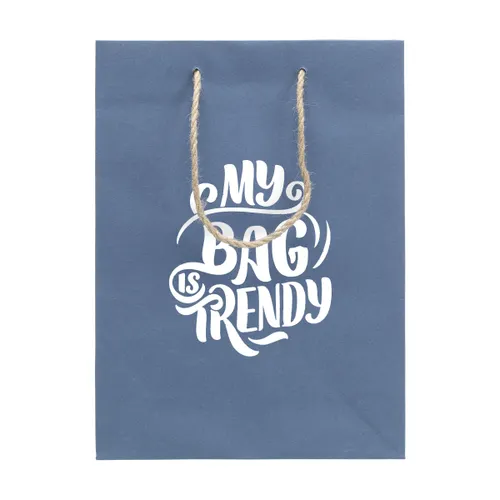 Leaf It Bag recyclé avec fibres de jeans (180 g/m²) M