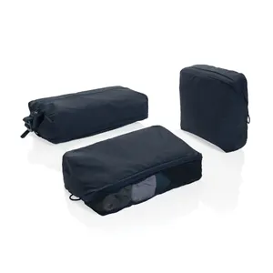 Lot de cubes de rangement en nylon recyclé RCS KENTO URBAN - XD Xclusive | Bleu marine