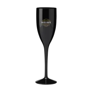 Lunaire Verre à Champagne Réutilisable Personnalisé 150 ml | Noir