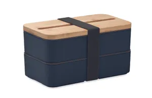 Lunchbox en PP recyclé personnalisable - Wint | Bleu Marine