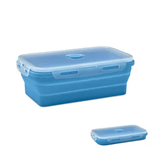 Lunchbox en silicone pliable - Kolapso | Bleu Bébé
