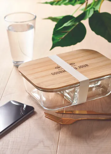 Lunchbox en verre et bambou personnlisable - Tundra 3
