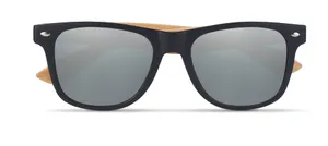 Lunettes de soleil en bambou personnalisable - California Touch | Shiny Silver