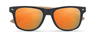 Lunettes de soleil en bambou personnalisable - California Touch | Orange