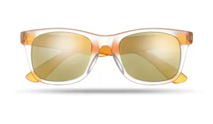 Lunettes de soleil miroir personnalisables - America Touch | Orange