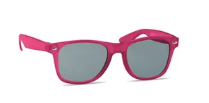 Lunettes de soleil personnalisables en RPET - Macusa | Fuchsia Transparent