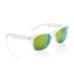 Lunettes de soleil personnalisées Gleam en PC recyclé RCS - XD Collection | Blanc