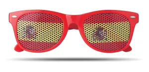 Lunettes de supporter personnalisables - Flag Fun | Red