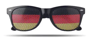Lunettes de supporter personnalisables - Flag Fun | Yellow