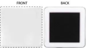 Magnet publicitaire pour frigo - MagBadge Square