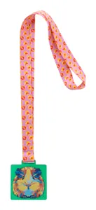 Médaille personnalisée publicitaire - Subdal Colour Square | Vert Transparent