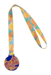Médaille personnalisée sur mesure - Subdal Colour | Bleu Transparent