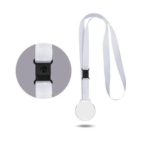 Médaille plastique (pmma) ép 3 mm et maxi 30 cm2 personnalisée avec cordon satin