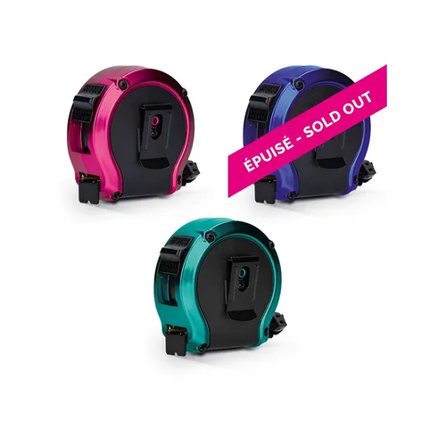 Mesure : metre ruban jaune publicitaire 3 m x 16 mm coque plastique