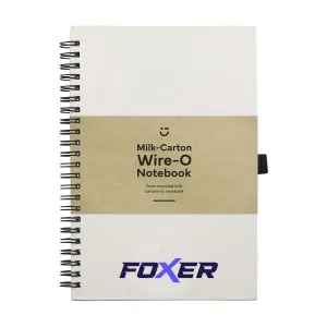 Milk-Carton Wire-O Notebook A5 bloc-notes publicitaire