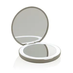 Miroir de maquillage à LED en plastique recyclé RCS Lumora - XD Collection