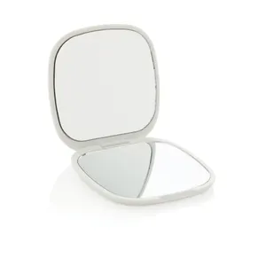 Miroir de poche en plastique recyclé RCS Reflecta - XD Collection | Blanc