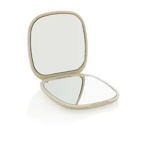 Miroir de poche en plastique recyclé RCS Reflecta - XD Collection | Beige