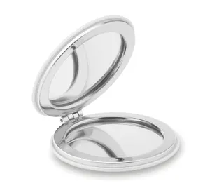 Miroir rond personnalisable en PU - Glow Round | White