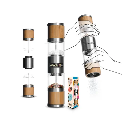 Moulin sel et poivre personnalisé