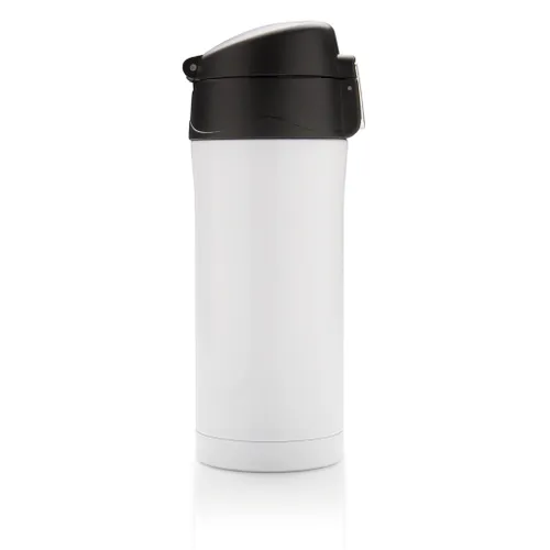 Mug 300ml à fermeture facile en acier inoxydable recyclé personnalisable RCS - XD Collection