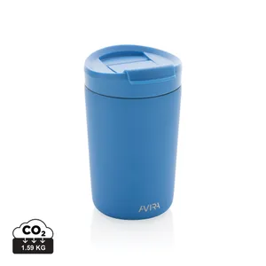 Mug 300ml en acier recyclé publicitaire RCS Avira Alya - Avira | Bleu