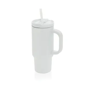 Mug 480 ml étanche personnalisé en acier inoxydable recyclé RCS Cruiser - XD Collection | Blanc
